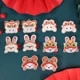 STA traditionele chinese haarclip bunny