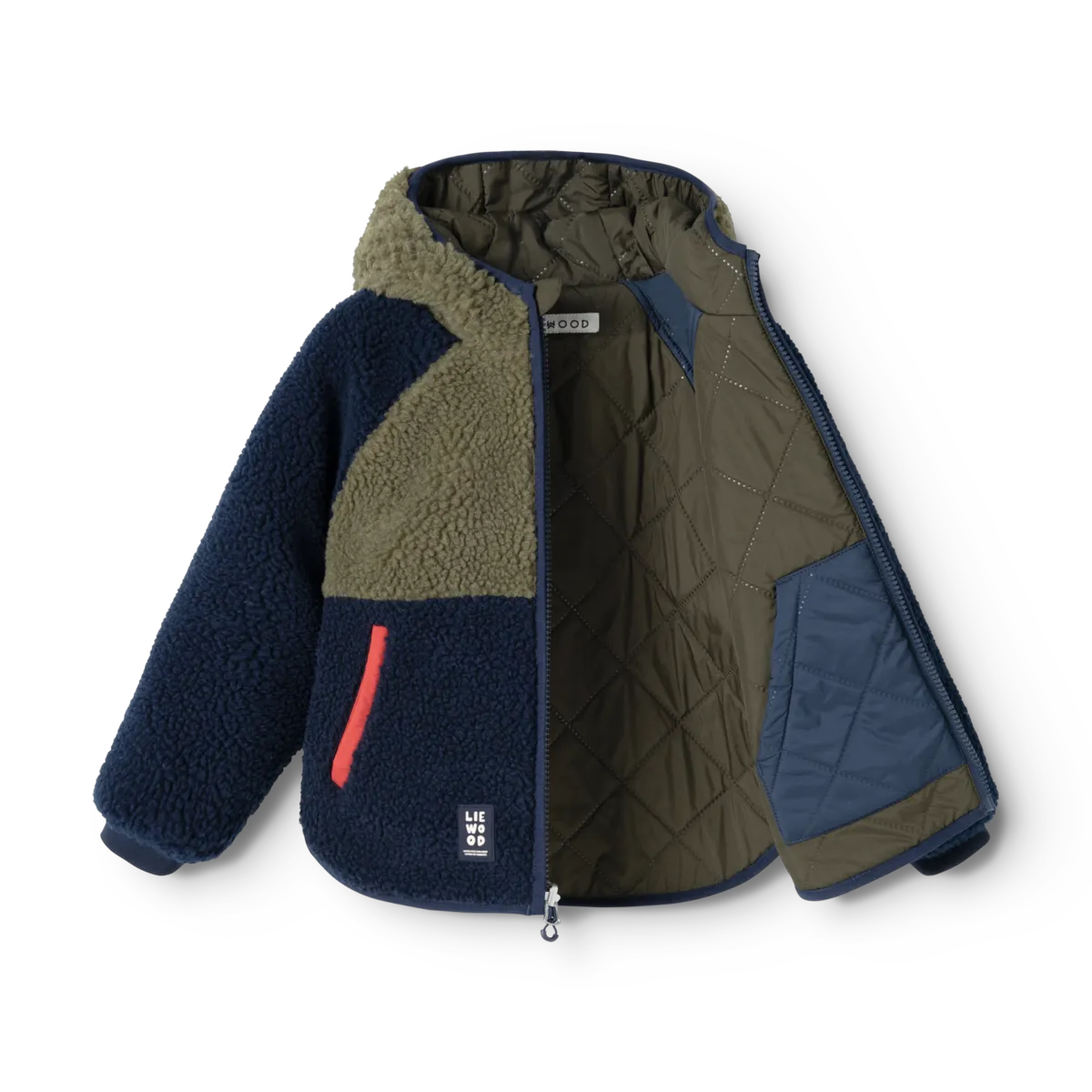 Liewood Jackson Reversible Jacket Army brown / Classic navy