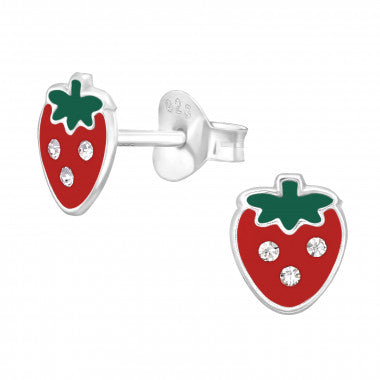 PJ oorbellen mini fruit zilver