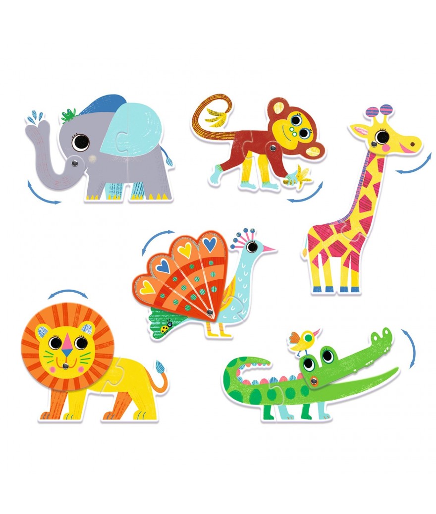 Djeco puzzel articuli animals 2+