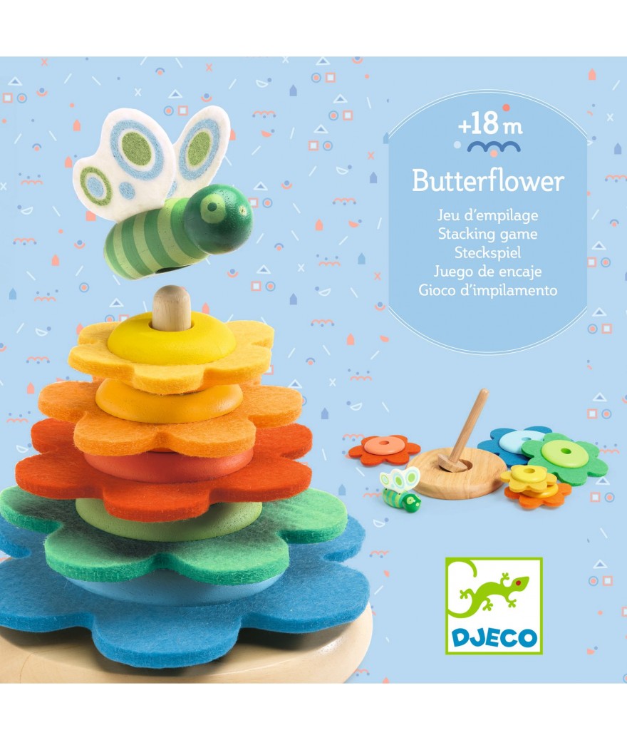 Djeco stapelspel Butterflower +18m