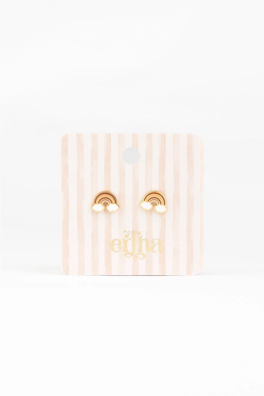 Mrs Ertha Studs Oorbellen Regenboog 3+
