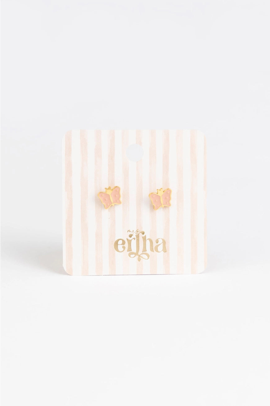 Mrs. Ertha Studs Oorbellen Mini Vlinder 3+