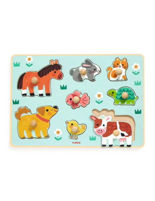 Djeco puzzel hout Dog'n'Co +1