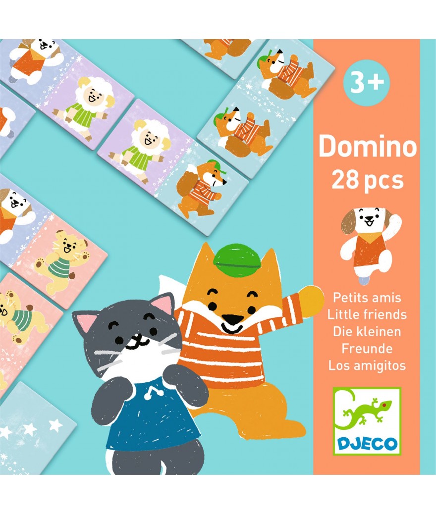 Djeco domino petis amis 3+