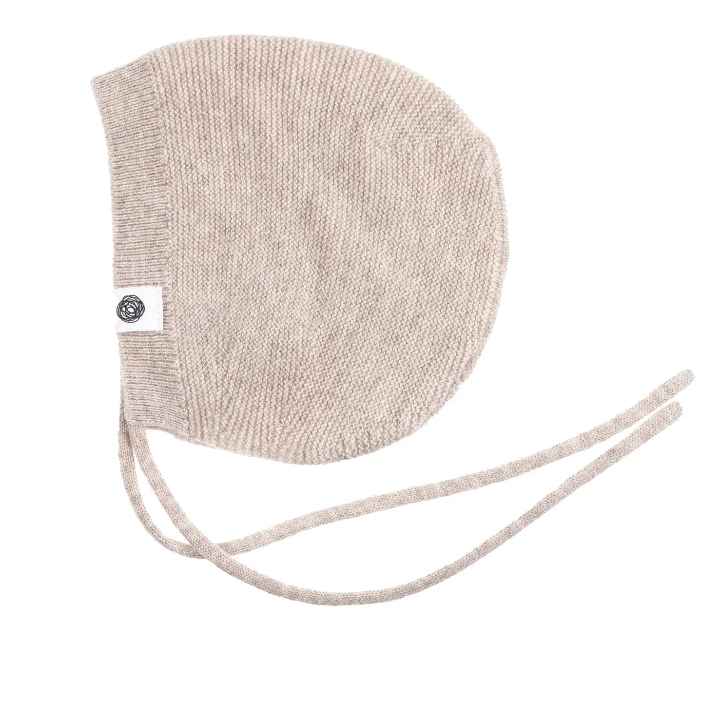 Lille Barn strikmuts merinowol garlic beige