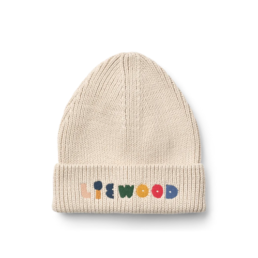Liewood beanie Ezra sandy maat 3/4 jaar