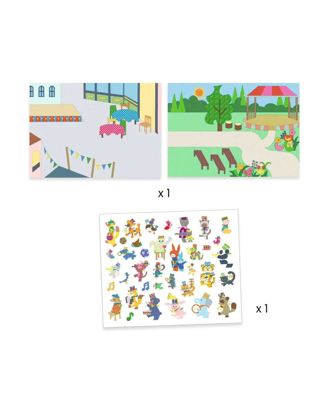 Djeco stickers fanfare 3+
