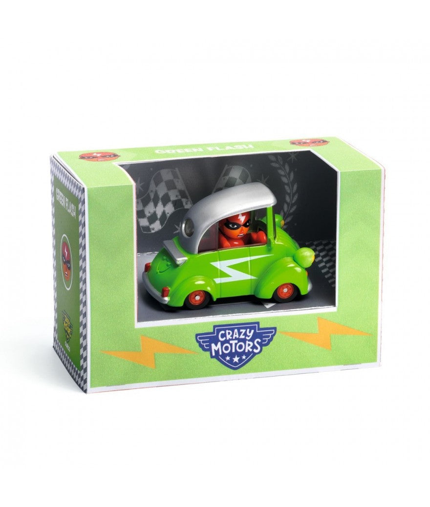 Djeco crazy motors car Green flash 3+