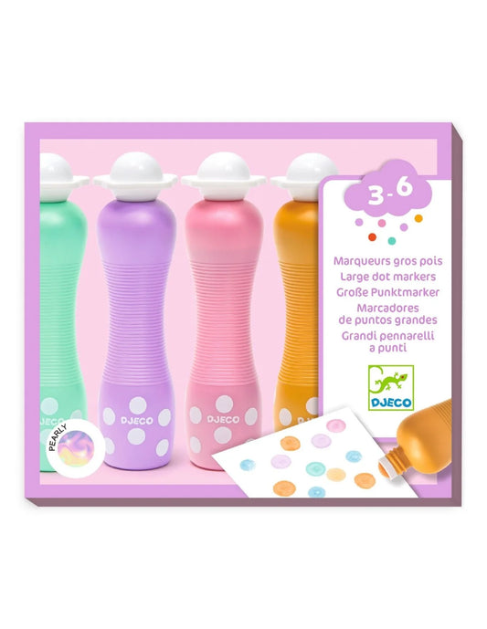 Djeco stippelstiften pastel pearly 3+