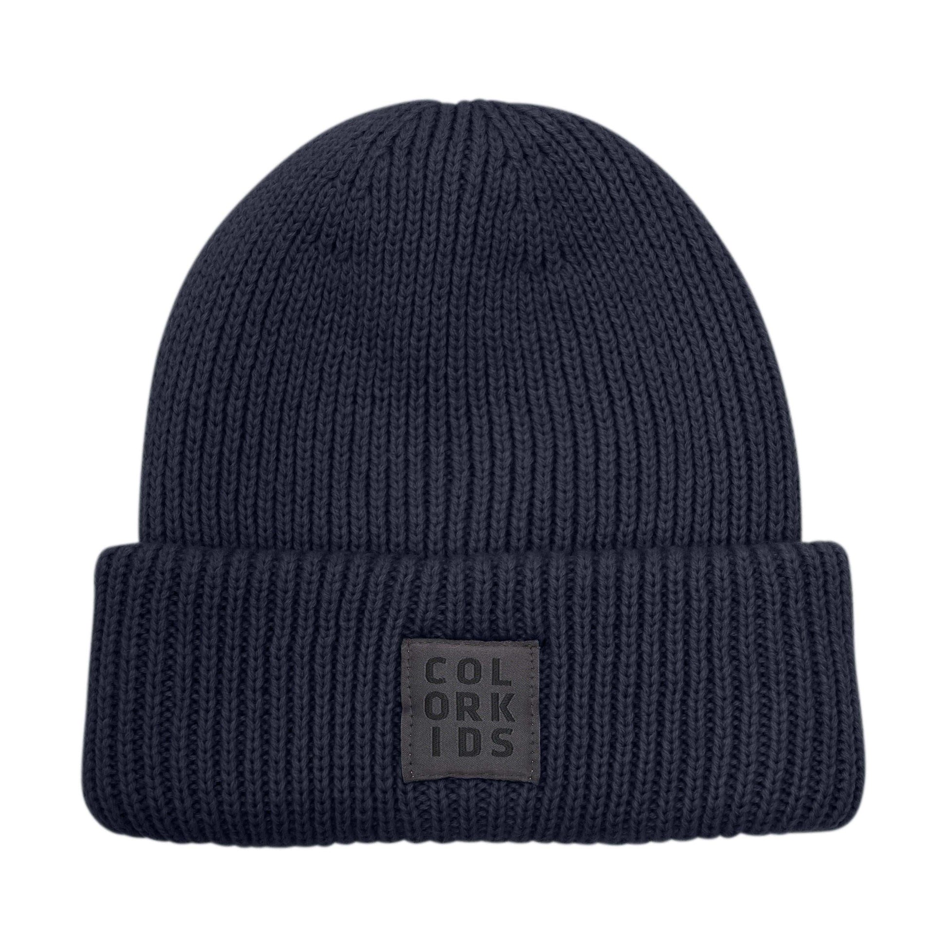 Color Kids muts beanie wol blauw