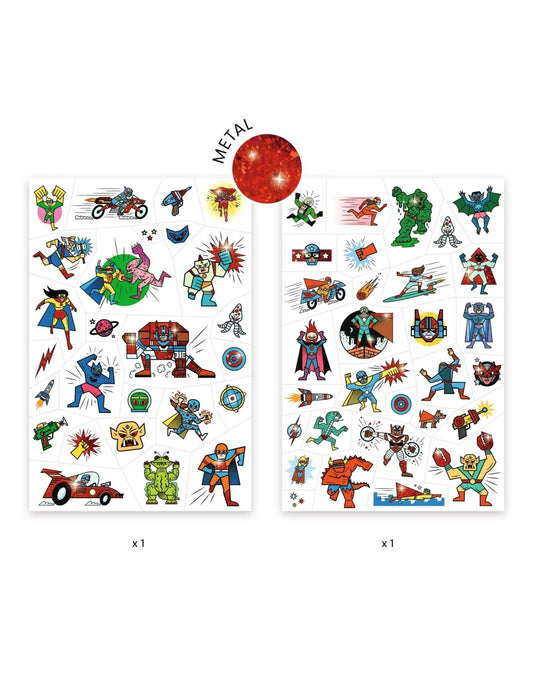 Djeco tijdelijke tattoeages heros 3+