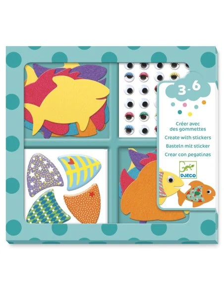 Djeco collage I love fishes 3+