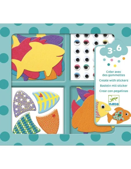 Djeco collage I love fishes 3+