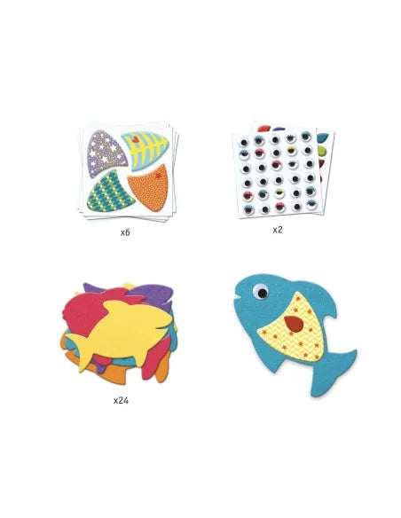 Djeco collage I love fishes 3+