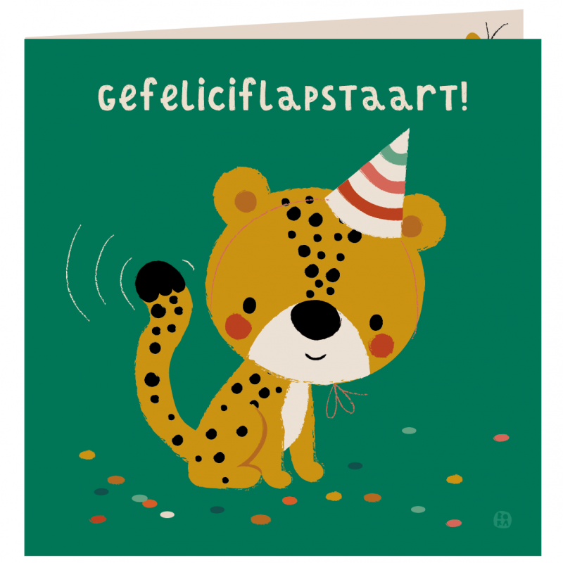 Bora verjaardagskaart cheeta