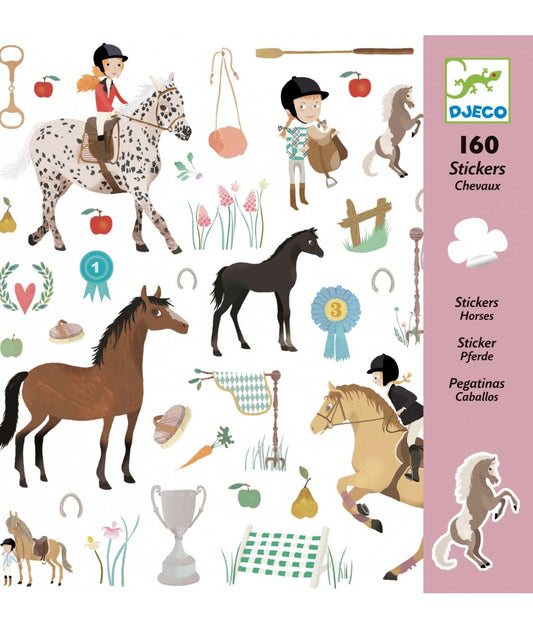 Djeco stickers 160 paard 4+