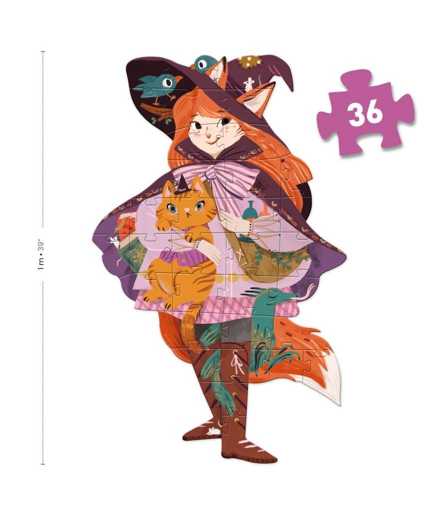 Djeco maxipuzzel Lily de heks 4+