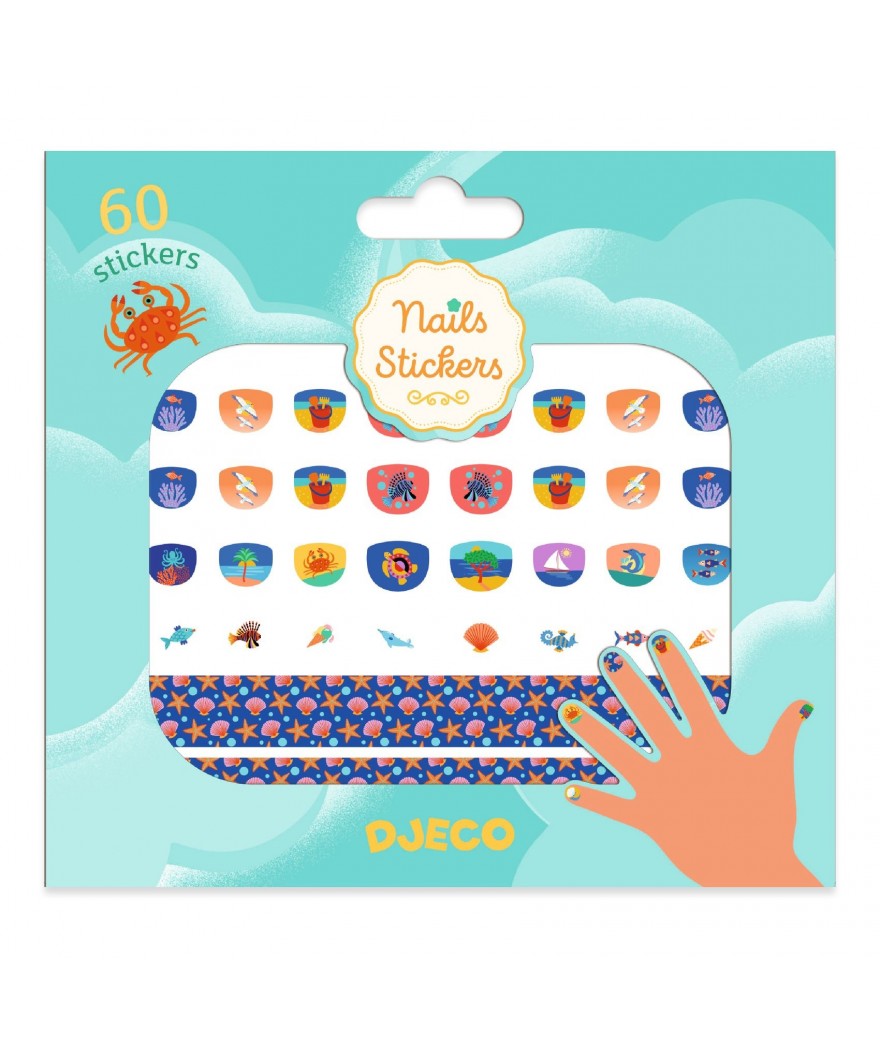 Djeco nagelstickers div kleuren 3+