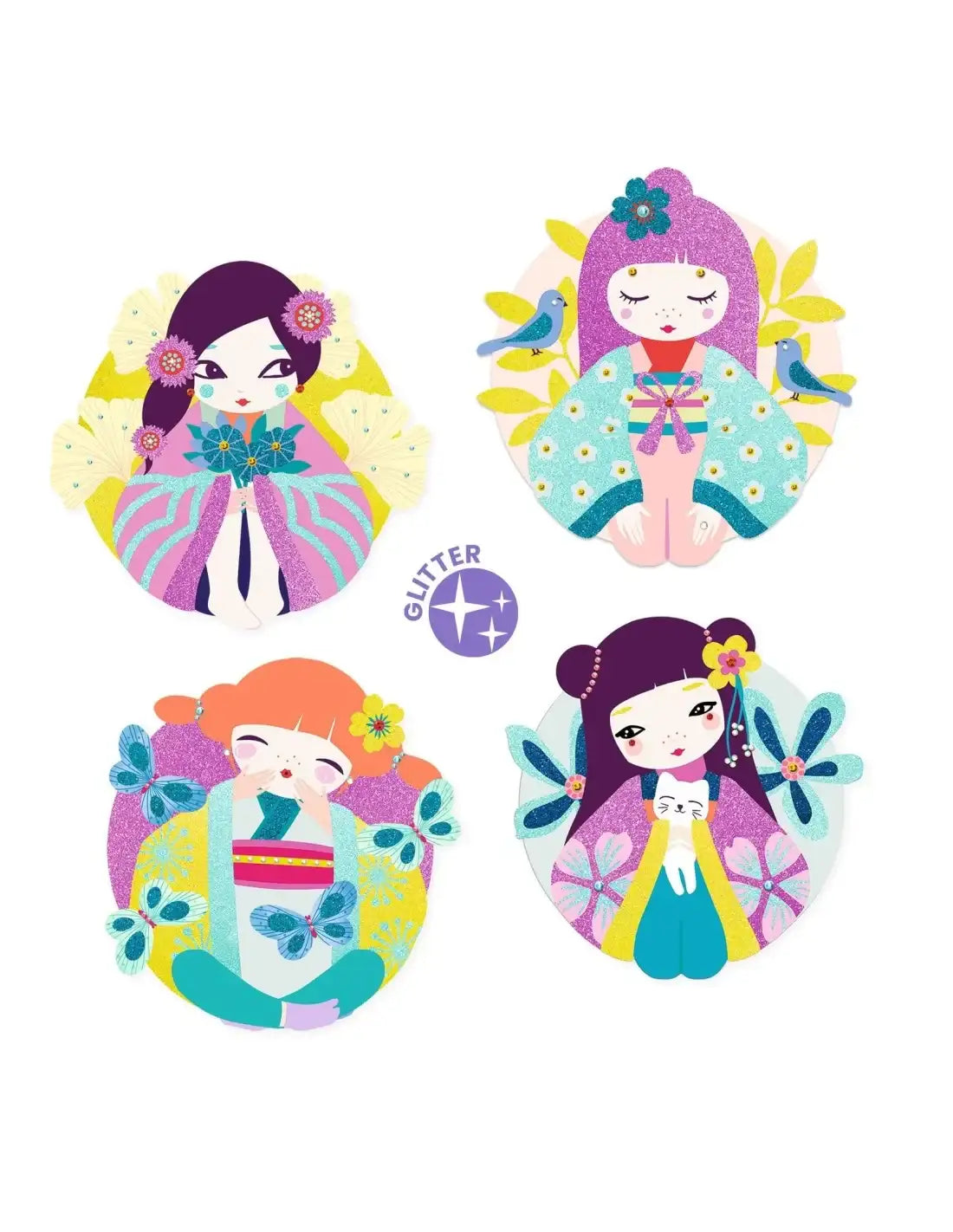 Djeco steentjes en glitters onnanoko 6+