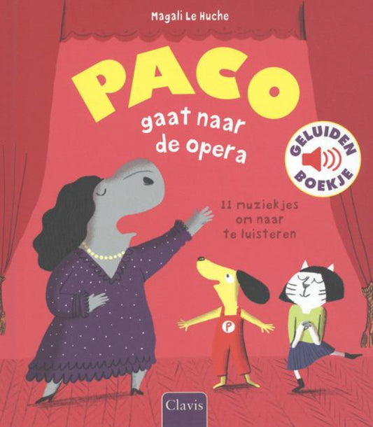 Clavis geluidenboek Paco gaat naar de opera 3+