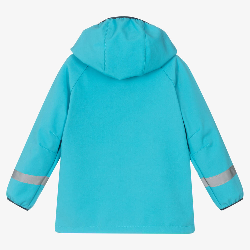 Playshoes jack softshell aqua blauw