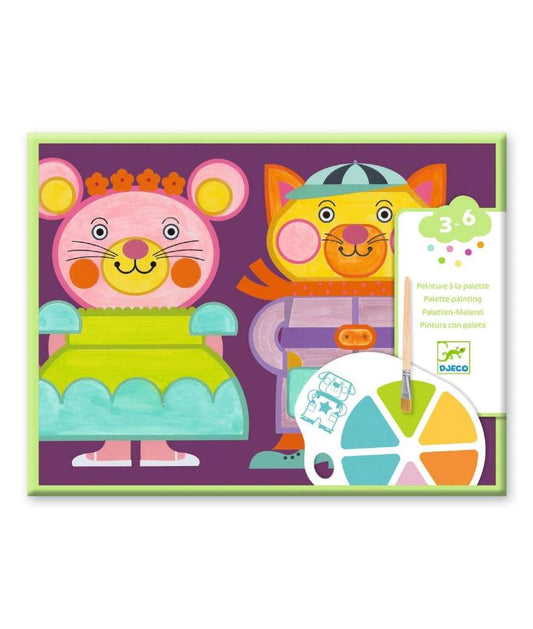 Djeco Schilderen met een palet Bolle wangetjes 3+