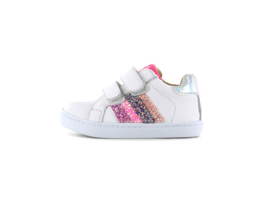 Shoesme schoentje wit-roze glitter