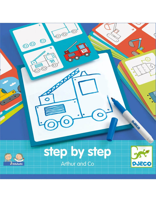 Djeco tekenen step by step arthur en co 4+
