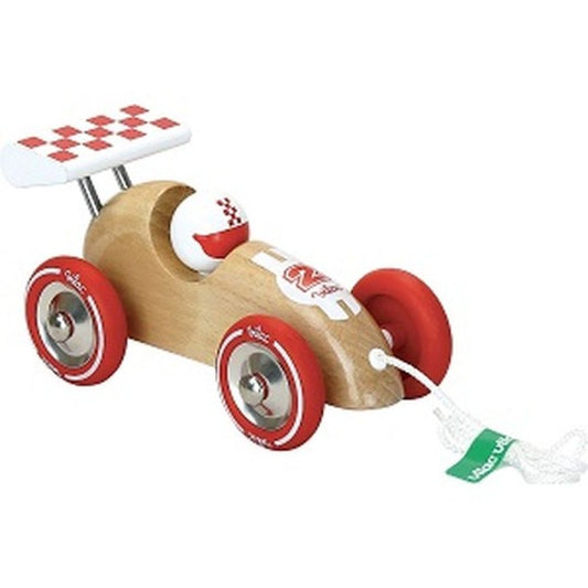 Vilac speelgoedauto hout racewagen naturel +18mnd