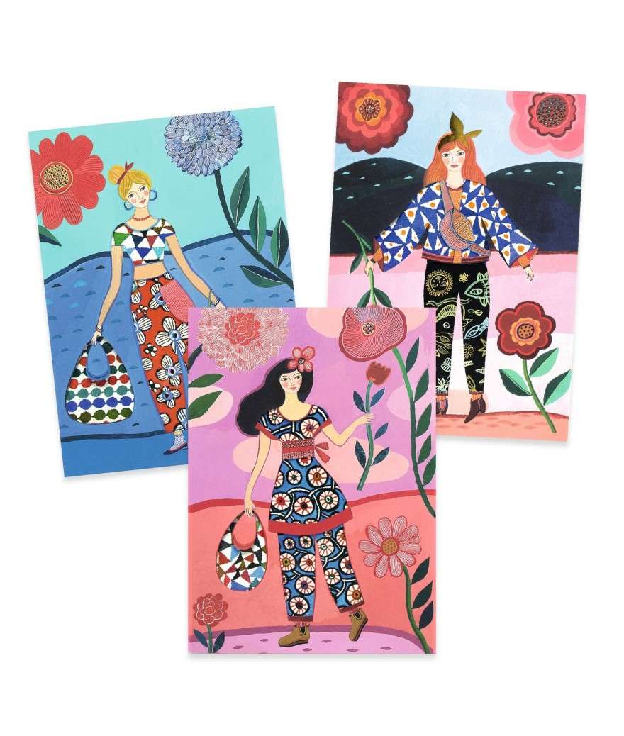 Djeco patronencollages WAX-trend 6+