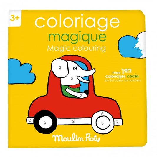 Moulin Roty kleurboek kleuren met nummers 0+