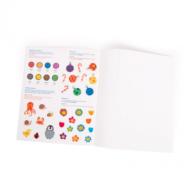 Moulin Roty sticker en kleurboek popipop 3+