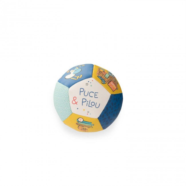 Moulin Roty zachte bal Puce en Pilou 1+