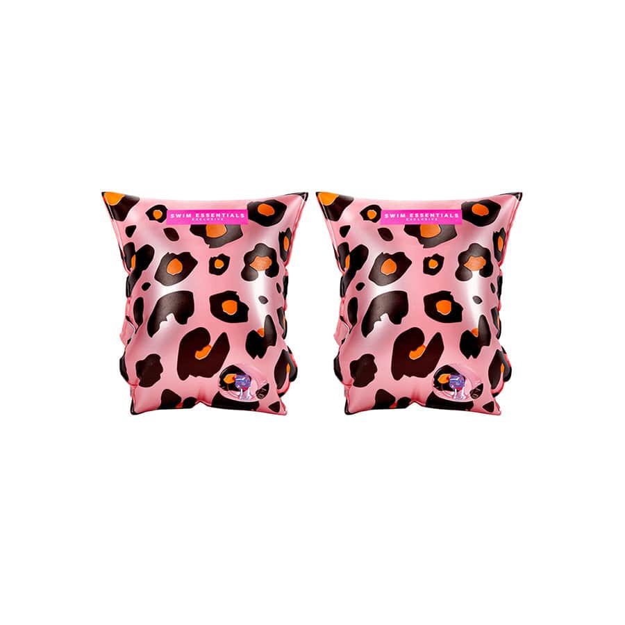 Swim essentials zwemvleugeltjes leopard pink 0-2 jaar