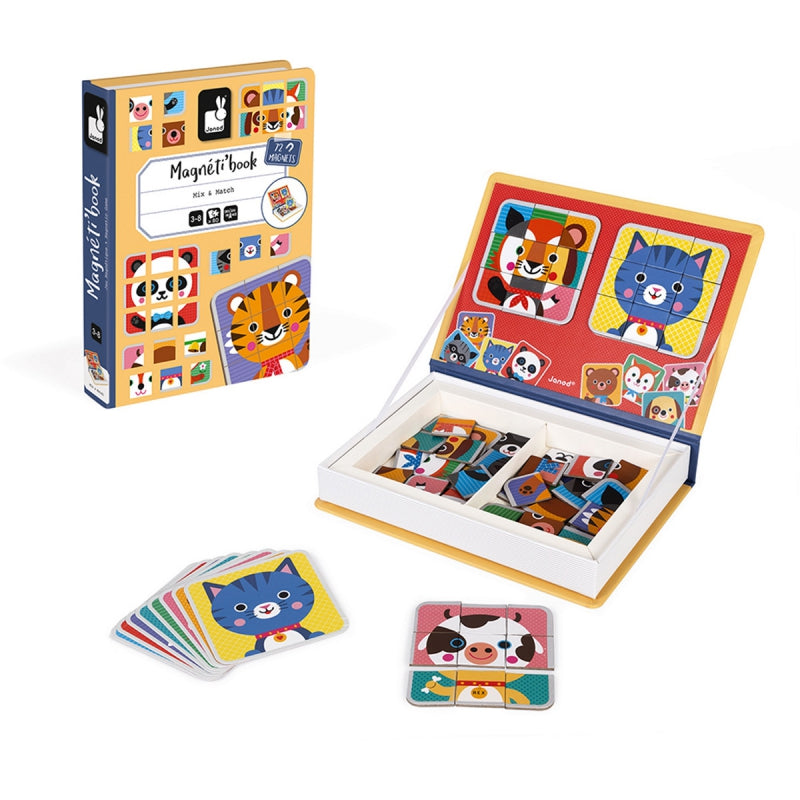 Janod Magnetibook - Mix  en amp Match 3+