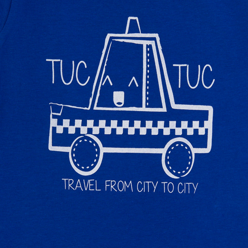 Tuctuc t-shirt basic azul 74