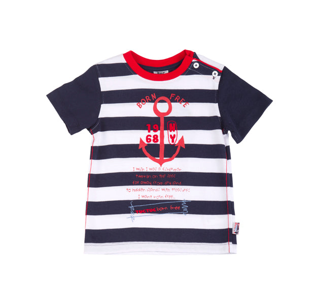 tuctuc t-shirt born free navy 104