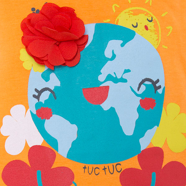 tuctuc jurk world map 98 cm