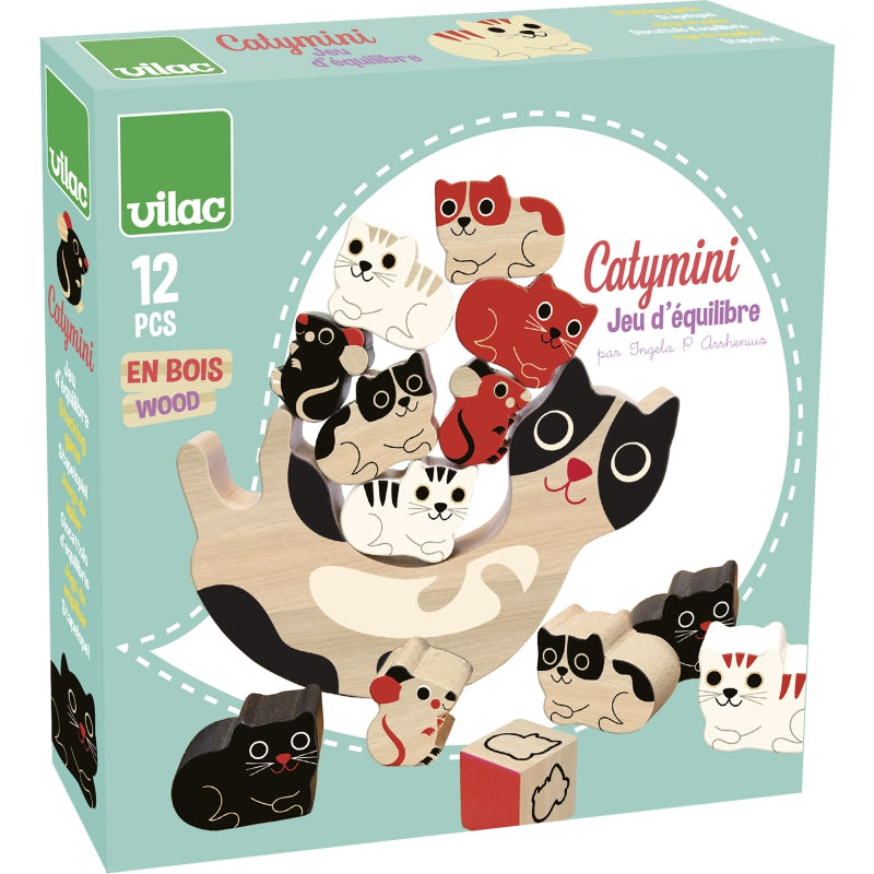 vilac Cat equilibrist game