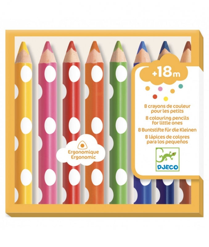 Djeco ergonomische kleur potloden 18m+