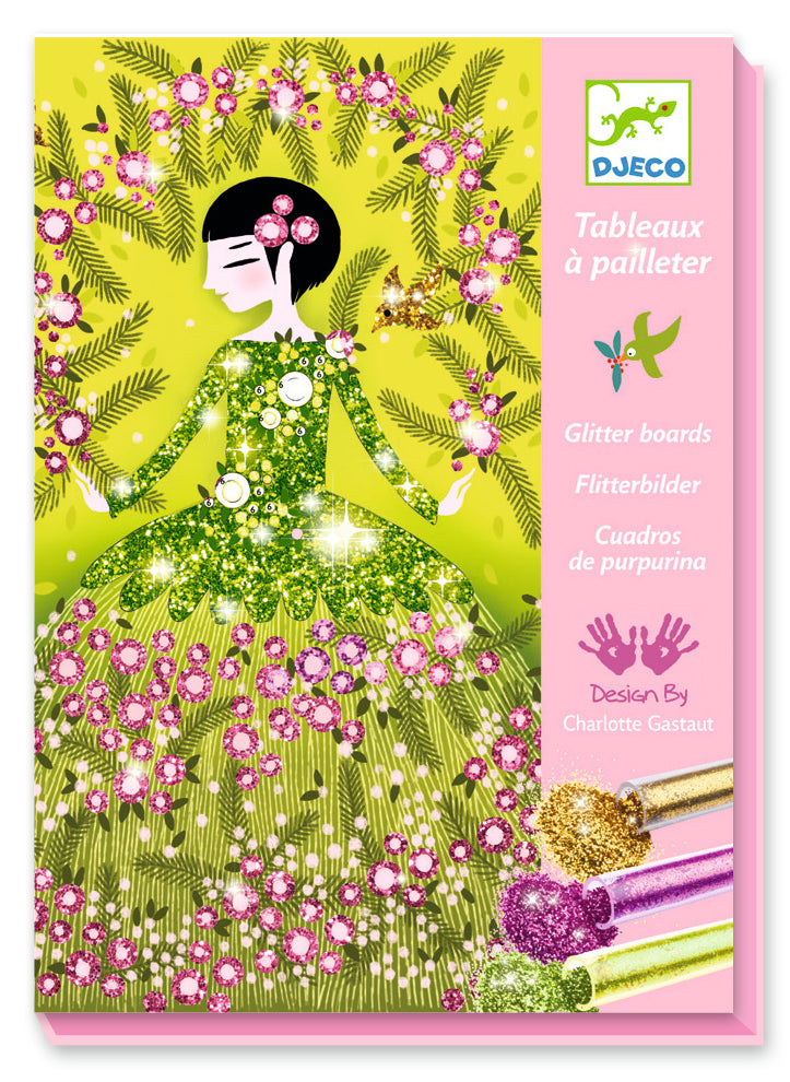 djeco knutselen glitter dresses 7+