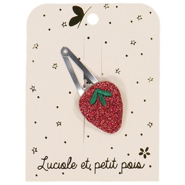 lucioleetpetitpois strawberry hair clip