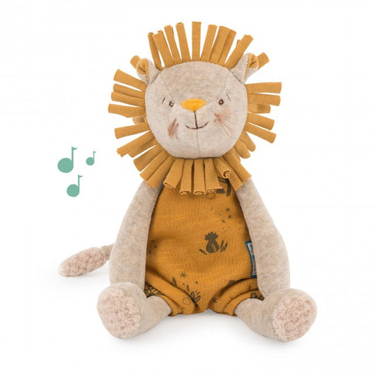 Moulin Roty muziekdoosje knuffel leeuw baobab 0+