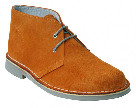 safariboots suede oranje met borg voering