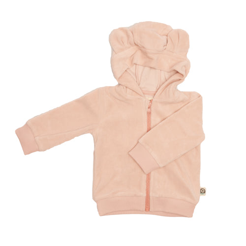 Onnolulu hoodie balou roze velours 86-92