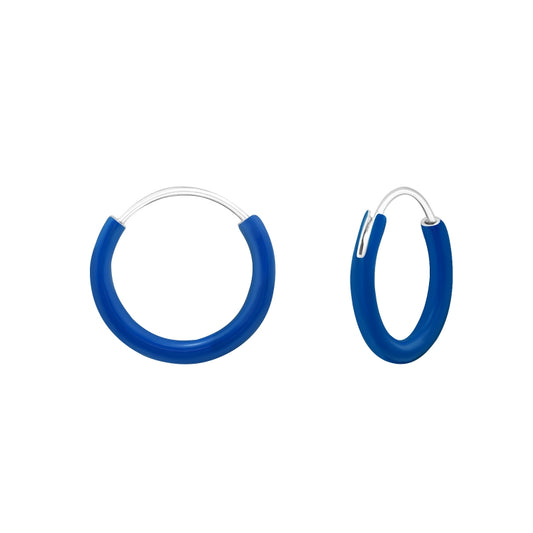 PJ oorbellen hoops blue