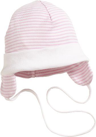 playshoes babymutsje streep roze wit 43 cm