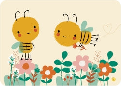 Bora kaart met enveloppe bijen