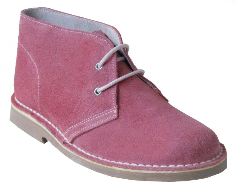 safariboots suede soft pink borg voering